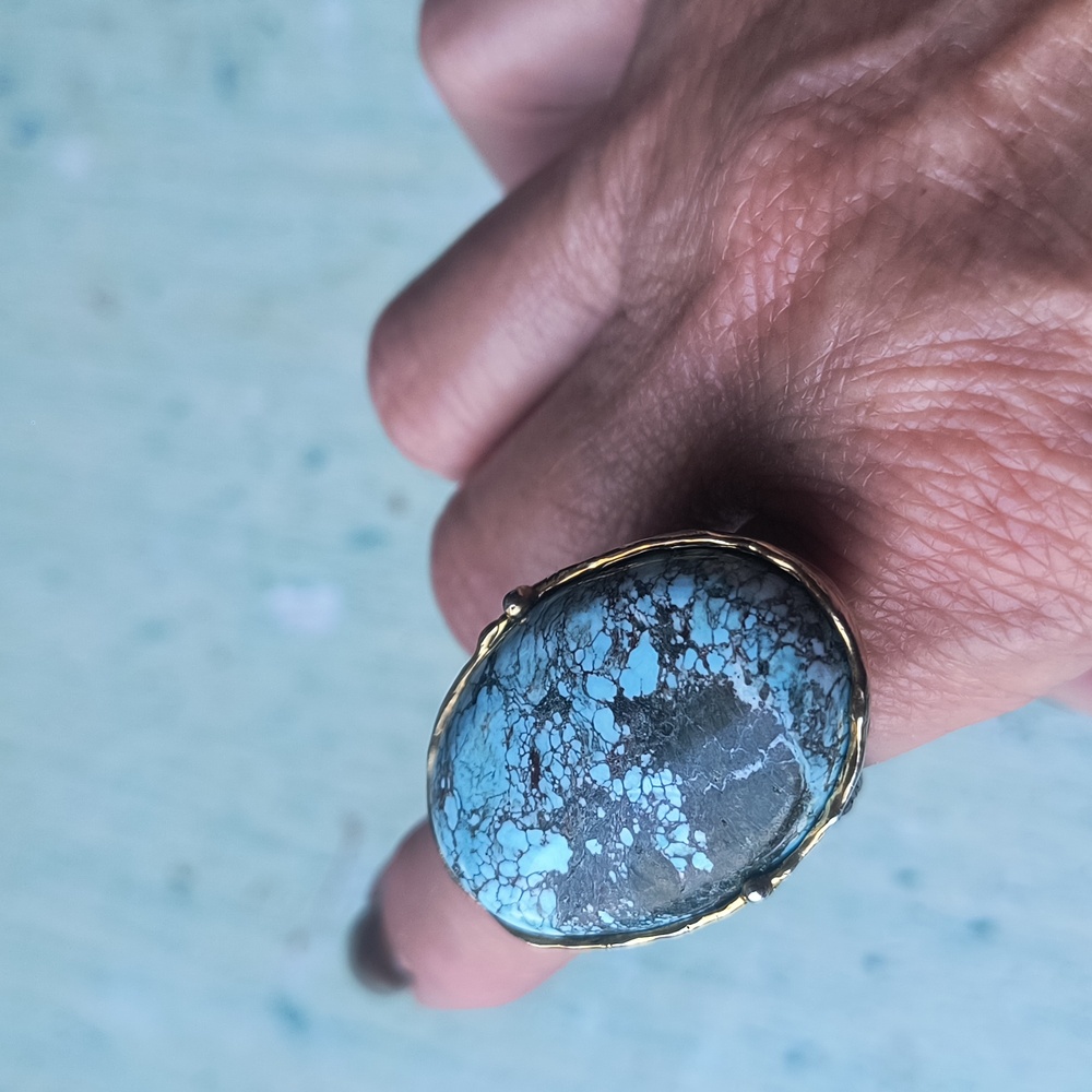 Turquoise Statement Ring - image 4